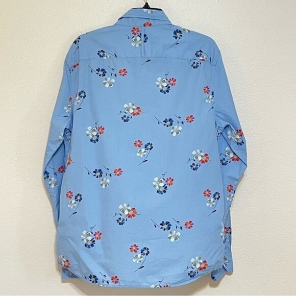 Banana Republic Floral Luxe Poplin Top Size Large - Picture 4 of 11